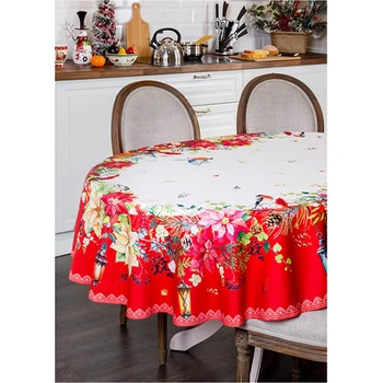 

Tablecloth Oval Celebration 150Х220 100% Cotton , T forks