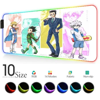 

Hunter X Hunter Led Carpet Anime Mouse Pad Rgb Rug Pc Gamer Complete Gaming Lights Deck Pad Table Gamer for Pc Mousepad Company
