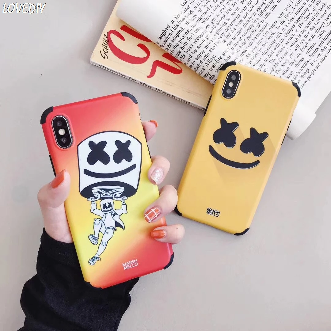 Американский музыкальный DJ Marshmallow электроакустический чехол для Apple iPhone 7 7plus 8 8plus