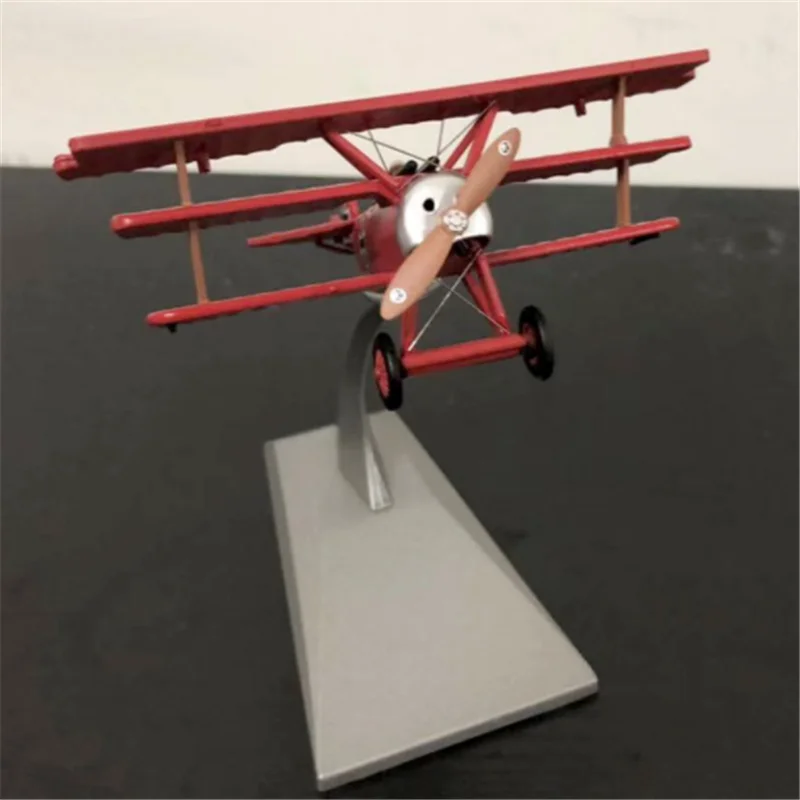 Коллекция 1: 172 масштаб WWI немецкий Fokker Dr. I Красный Барон три крыла модель самолета-истребителя Литой Сплав дисплей самолета