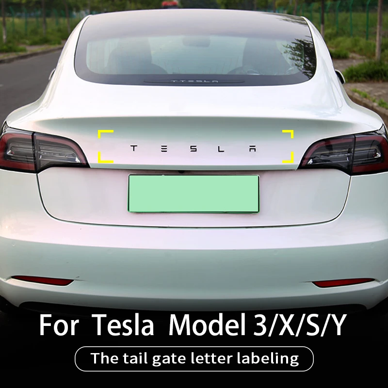 車のテール文字のラベルリアトランクエンブレムステッカーテスラためmoedl 3 X S Yエクステリア装飾アクセサリー 車のステッカー Aliexpress