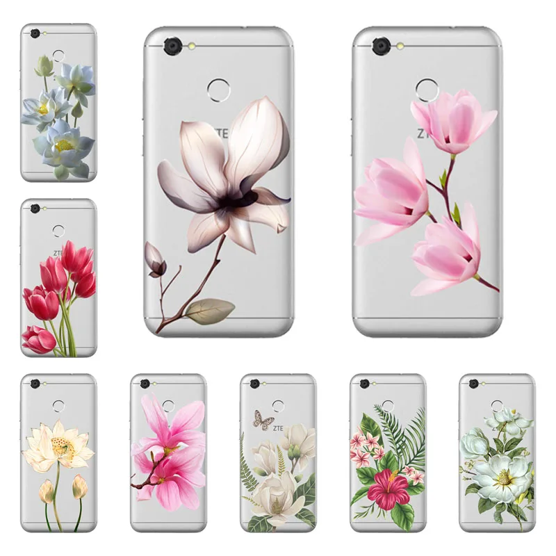 Мягкий ТПУ для zte blade a510 a610 a601 a602 a520 a6 a910 чехол с цветком ZTE Blade A510 защитный телефона |