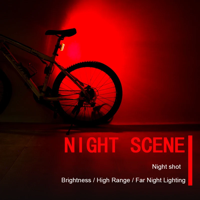 Cheap USB Rechargeable Bicycle Rear Light Cycling LED Taillight Waterproof MTB Road Bike Tail Light Back Lamp for Bicycle 3