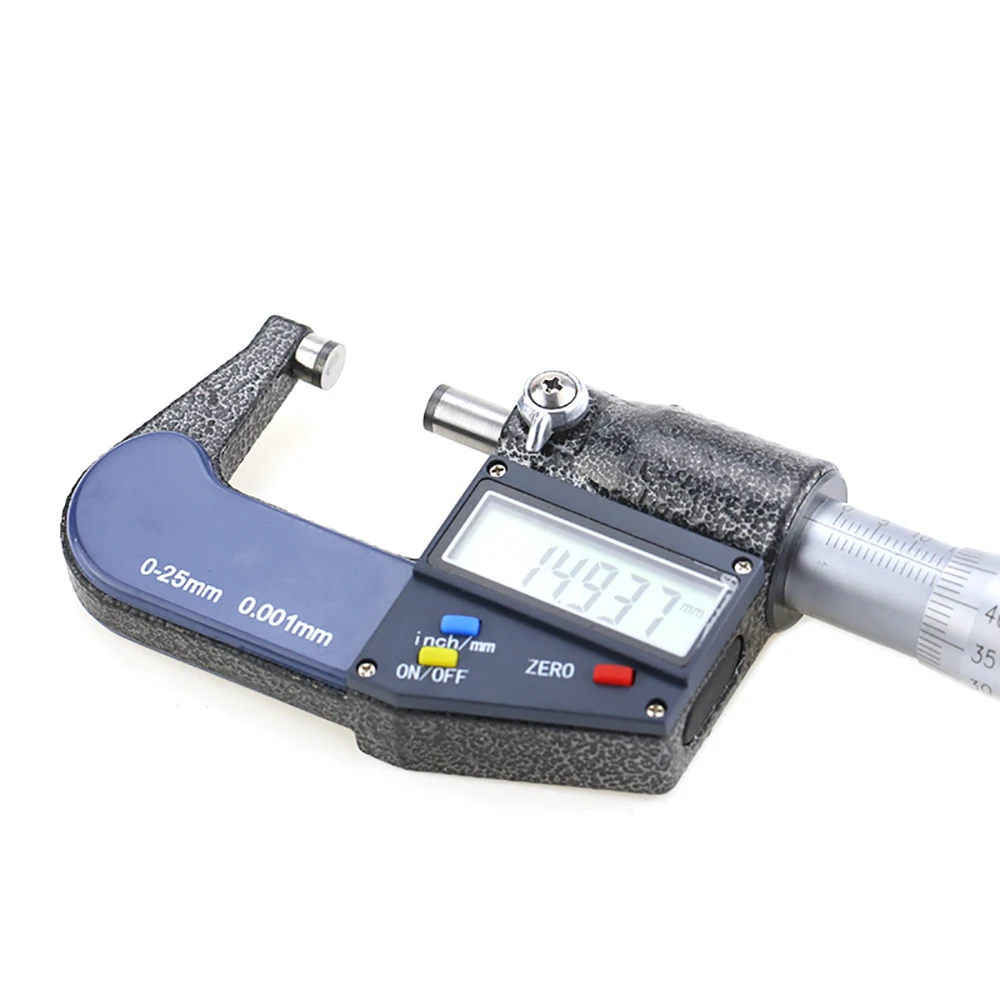 0,001 мм цифровой микрометр 0-50 мм электронные наружные Микрометры хромированный штангенциркуль измерительные инструменты 0-25-50-75-100мм
