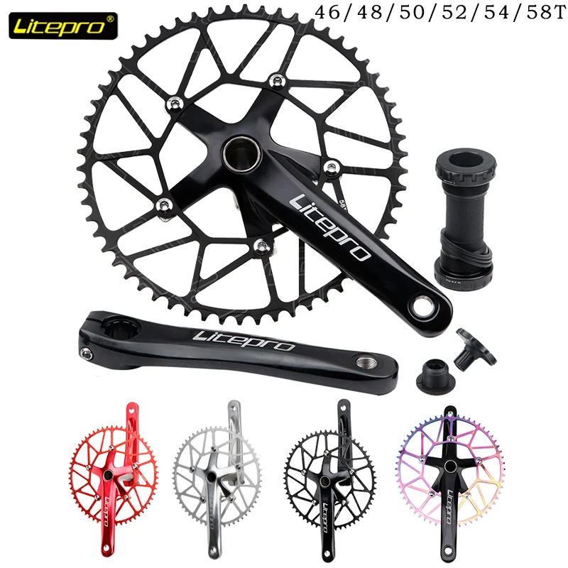 Litepro Folding Bike Crankset Bcd Crown 130 Hollowtech 2 Power Meter litepro-folding-bike-crankset-bcd-crown-130-hollowtech-2-power-meter