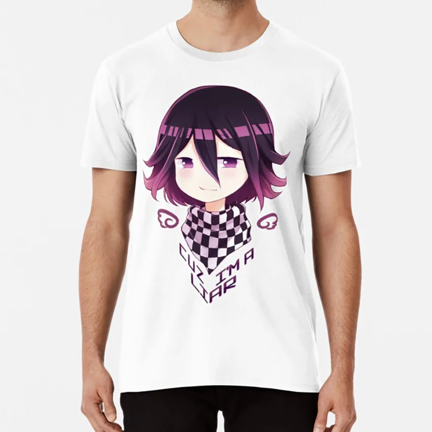 Cuz I'm a liar футболка dr danganronpa v3 Новинка killing harmony ouma kokichi oma | Мужская одежда