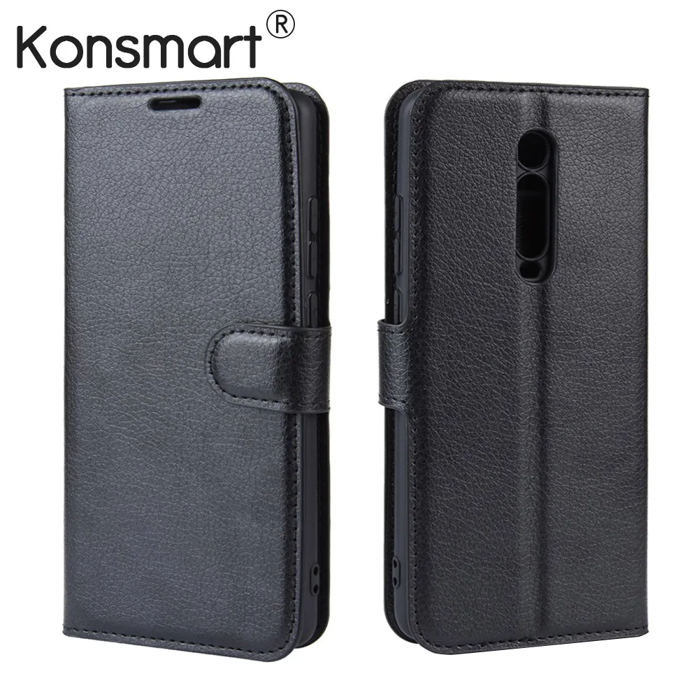 KONSMART 2019 книжный чехол красный mi K20 Pro глобальная версия Флип кожаный для телефона