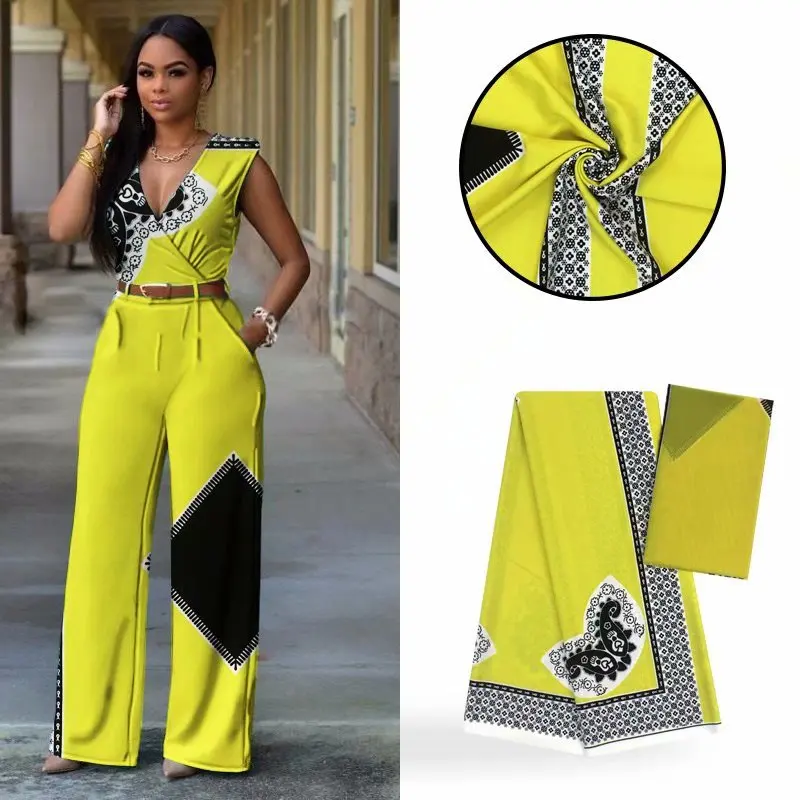 

Hot Sale African Wax Prints Fabric Silk Satin Chiffon Fabric 4+2 Yards African Ankara Fabric Prints Audel Fabric For Dress New!!