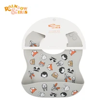 

Rainbo&Iris Baby Eating Bib High-value Food-grade Silicone Food Supplement Tool