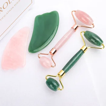

Facial Roller Massager Quartz Jade Roller Stone Massage Skin Relaxation Beauty Care Massage Portable Jade Massage Roller Tool