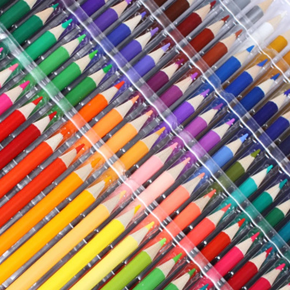 120/136/160 цветов деревянные карандаши набор Дети студента рисуйте наброски живопись инструмент новый