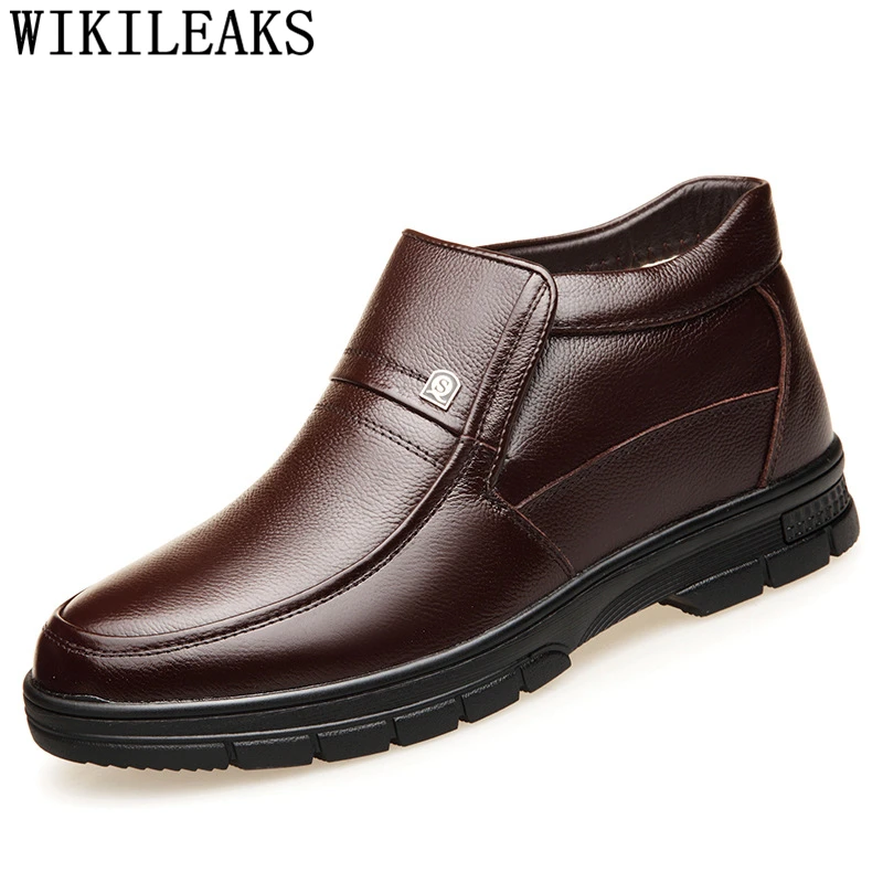 mens dress ankle boots black