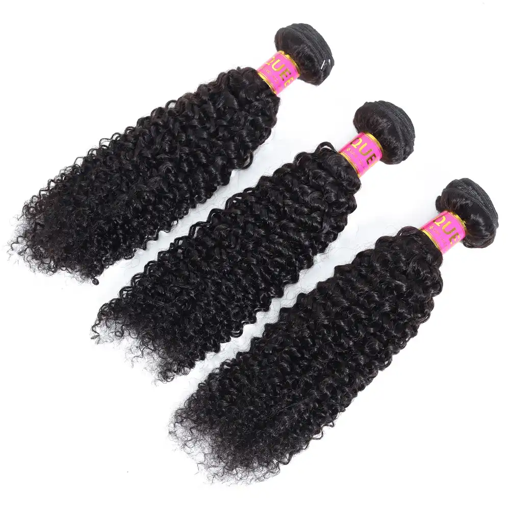 Queen Products Peruvian Kinky Curly Hair 3 Bundles Remy Hair 100