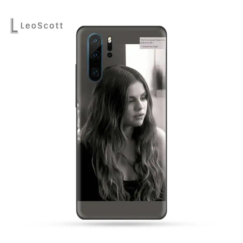 Чехол для телефона selena gomez USA singer черный чехол из ТПУ с корпусом Huawei P9 P10 P20 P30 Lite 2016