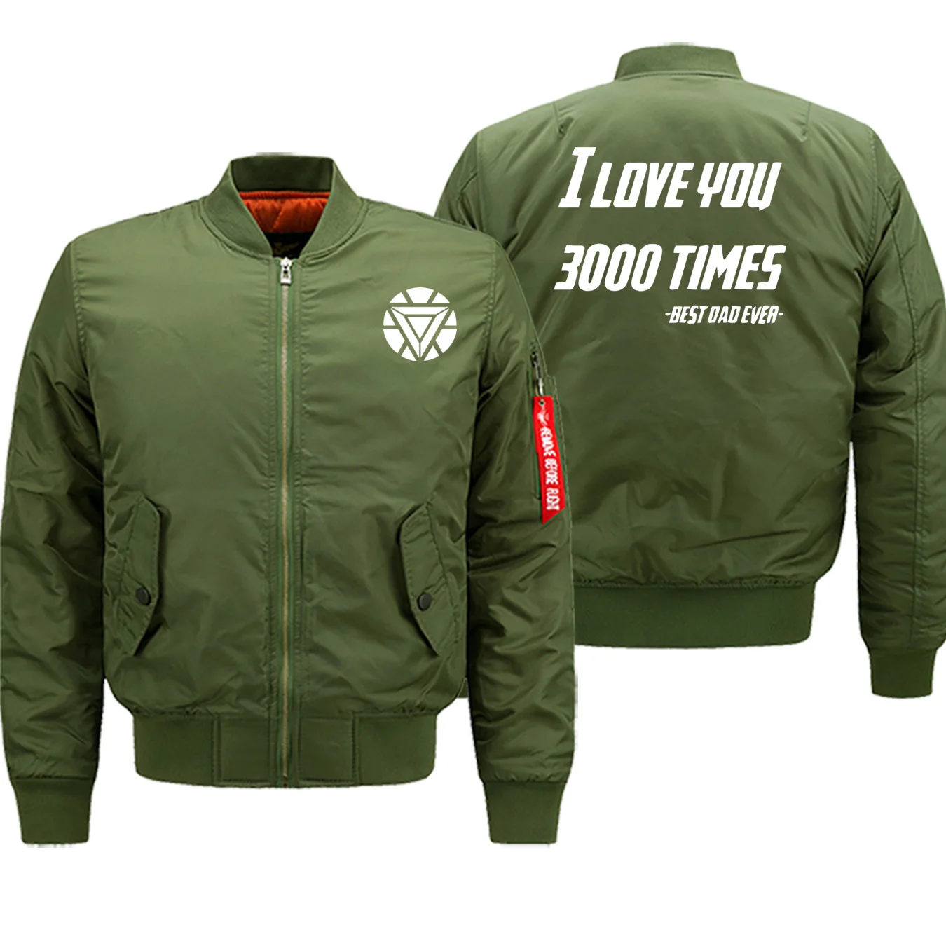 Мстители 4 Железный человек I Love You 3000 Мужские куртки Зимняя мода Marvel печать уличная военный бомбардировщик Пальто Толстая куртка