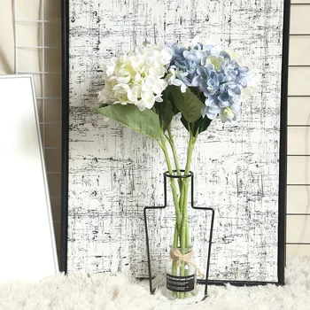 

Hydrangea Artificial Flower Single Stem Silk Cloth Fake Flower for Home Office Wedding Party Decorative Floral Decor