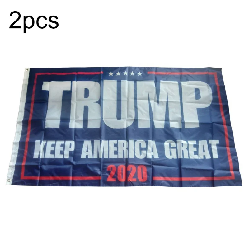 Trump Flag Printed Donald Trump Flag Keep America Great Donald For President USA 2pcs - Цвет: C