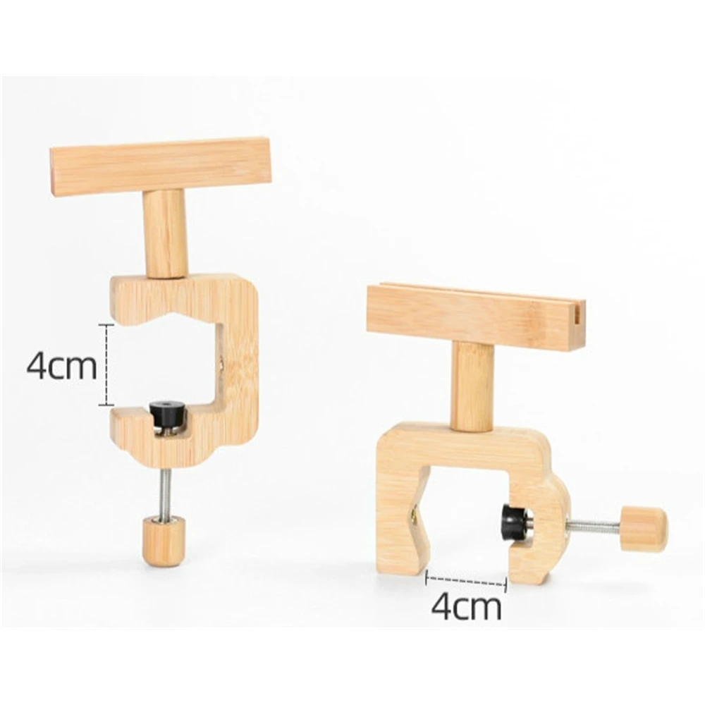 Wooden Advertising Poster Holder Stand A5 A4 Acrylic Sign Frame Clip On Table Desk Shelf Edge Top