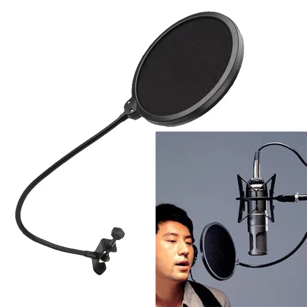 BCMaster микрофон на лобовое стекло маска Mic Pop фильтр ветрозащитный экран ветер для говорящая, записывающая