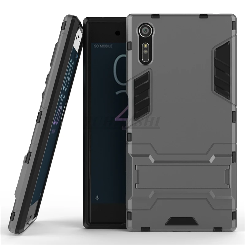 Yuhashi Броня противоударный жесткий чехол-подставка для sony XZ держатель для телефона задняя крышка чехол для sony XZ бампер Funda