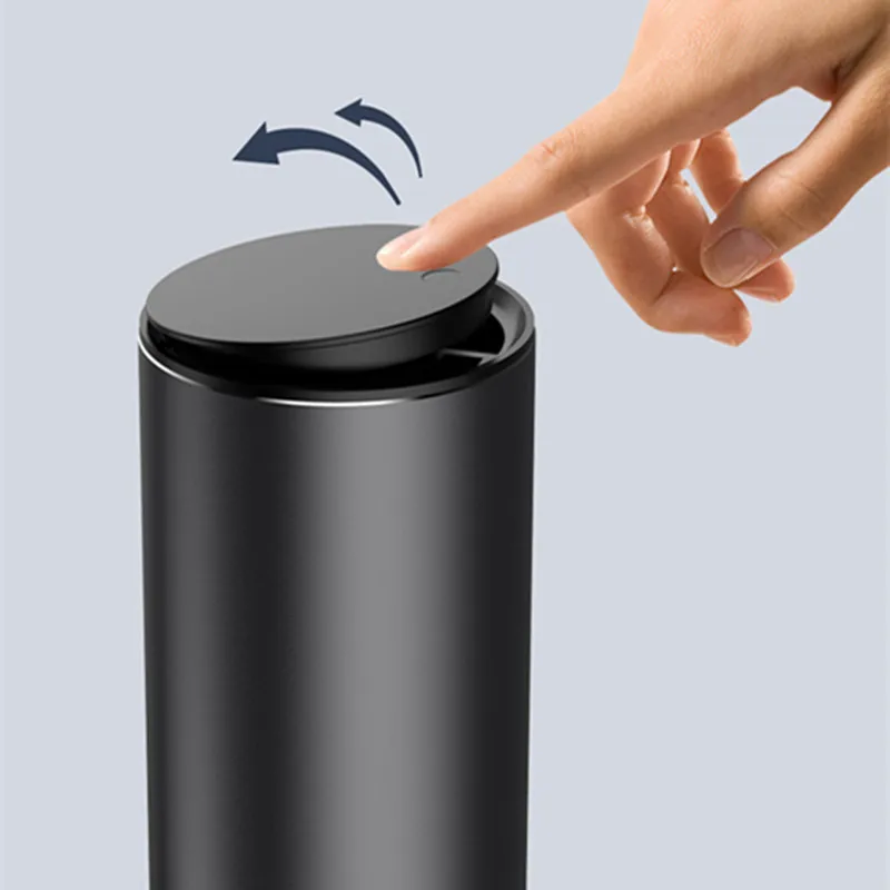 Car Trash Can Alloy Garbage Can Car Dustbin Waste Rubbish Bin Storage Holder Bag Interior Accessories With Garbage Bag