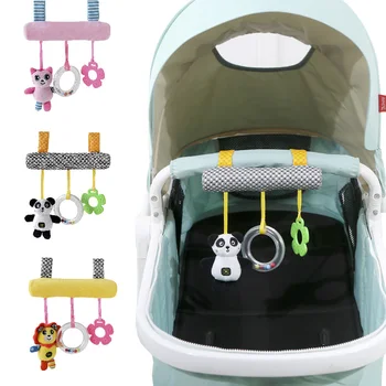 

Baby Accessories 3in1 Plush Baby animal stroller pendant Safety Seat Plush Toy Baby stroller early education educational toys