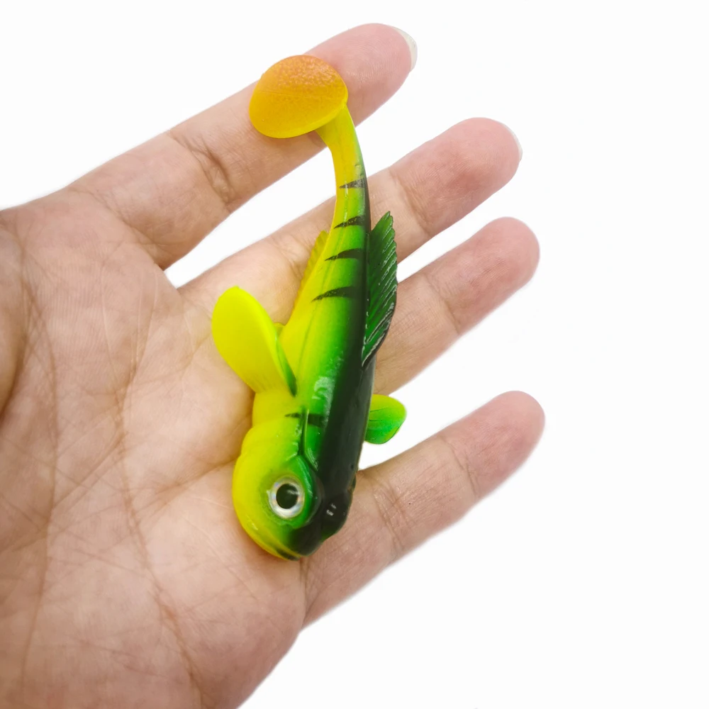 5 teile/paket Grundel Paddel Weichen Köder 80mm 9,5g Neue Swimbait Ultra Realistische Design Fisch Köder Feinste Detaillierte softbait Angeln Locken – Detail 11