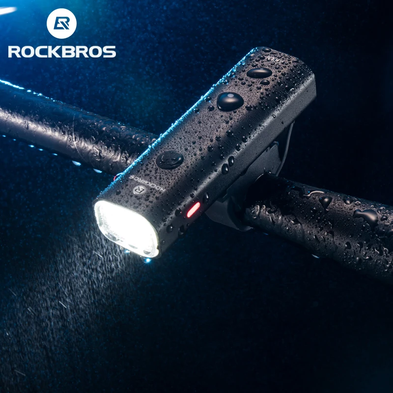 Baratos ROCKBROS Luz Bicicleta A Prueba De Lluvia USB Recargable LED 2000mAh MTB Luz Bicicleta Delantera Carcasa De Aluminio Linterna Ultraligera Luz De Bicicleta