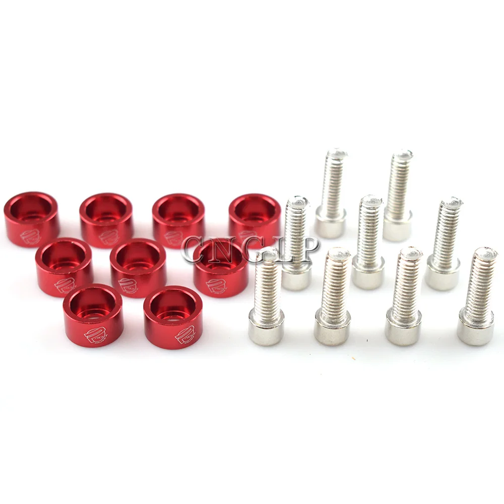Fender washers M8 9 Pcs/Pack Aluminum for Honda Air Inlet Manifold Engine