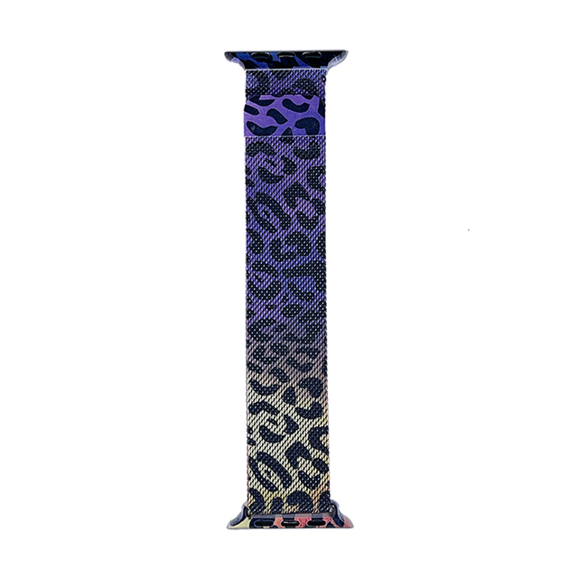 Fashion Apple Watch Strap Band 38mm 40mm 42mm 44mm, Magnetic Stainless Steel Milanese Mesh Loop Adjustable