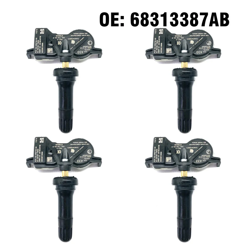 Система контроля давления в шинах TPMS 4 шт. 433 МГц датчик 68313387AB для Jeep Renegade Chrysler 200 2016