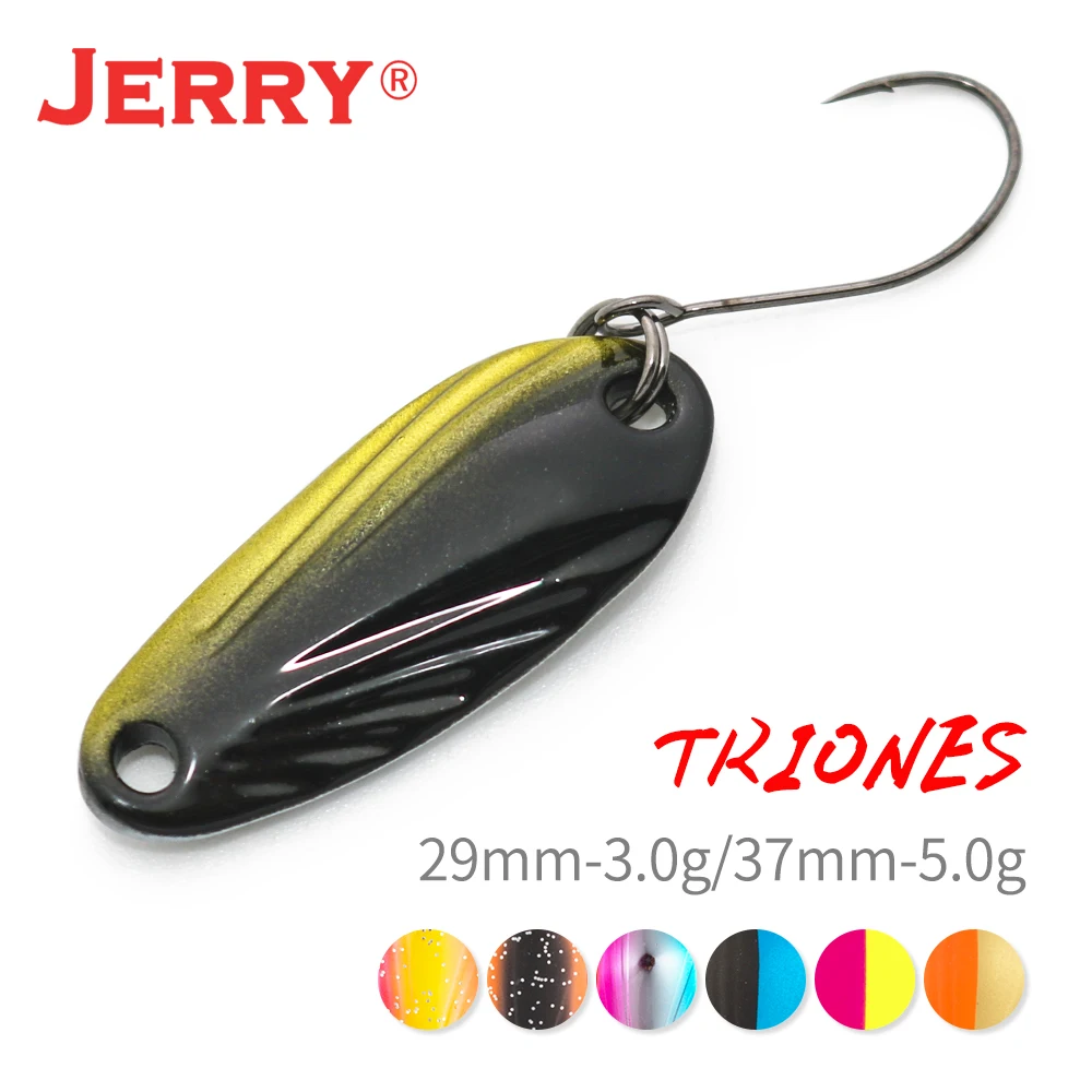 JERRY 3g 5g Ripple Style Stream Lake Area Single Hook Fishing Tackle  Casting Trout Fishing Spoon