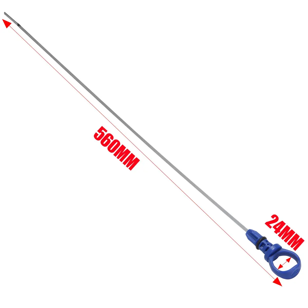 Mayitr 1pc 560mm/ 22.05” Blue Plastic Engine Oil Dip Stick Dipstick Measure For Citroen For Peugeot 206 306 307 406 607