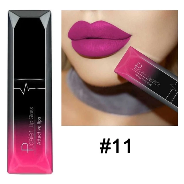 Waterproof Nude Matte Velvet Glossy Lip Gloss Lipstick Lip Balm Sexy Red Lip Tint 21 Colors Women Fashion Makeup Christmas Gifts 11