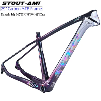 

2020 Bicycle Frame STOUT T800 MTB Carbon Frame 29er 29inch Mountain Bike Frame 142*12mm BOOST 148*12MM