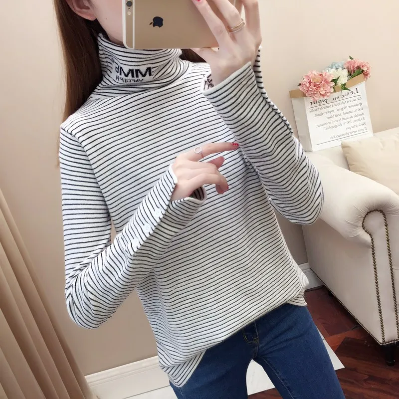

10280 [2nd floor, 4th district, 13th], new high-collar letters, stripes, open buttons and bottom knitted sweater 39ttl