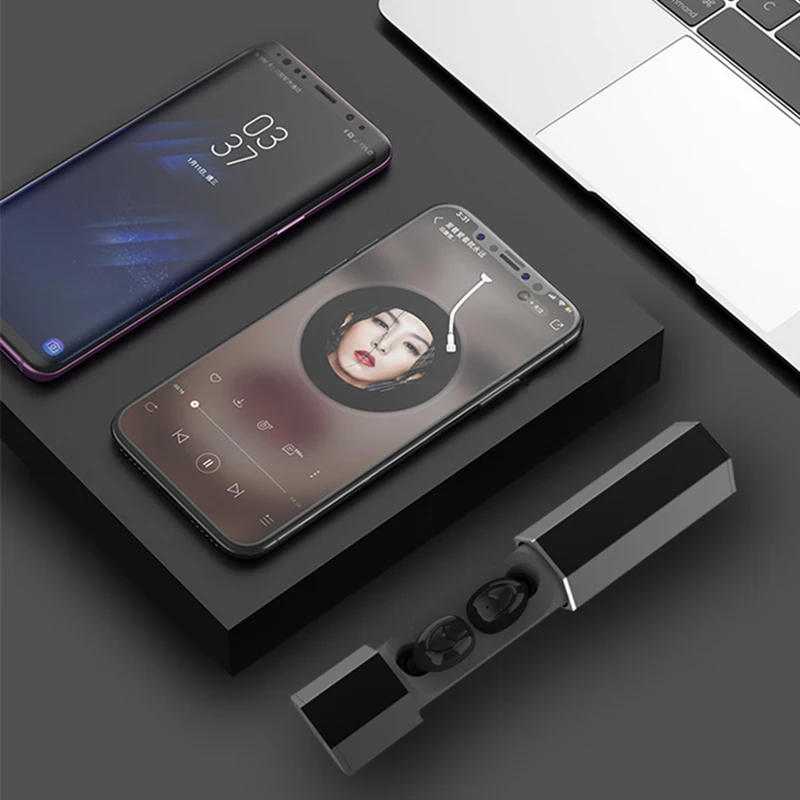 TWS bluetooth гарнитура 5,0 металлический рычаг беспроводные наушники HiFi гарнитура с шумоподавителем спортивные наушники Tw30