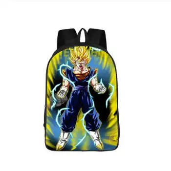 

Dragon Ball Z Schoolbag for Kids Boys Cool Saiyan Sun Goku Vegeta Children School Bag Teenager Backpack 16 inch