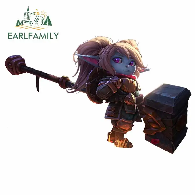 EARLFAMILY 13 см x 8 3 для League of Legends мака личность автомобильные мультипликационные