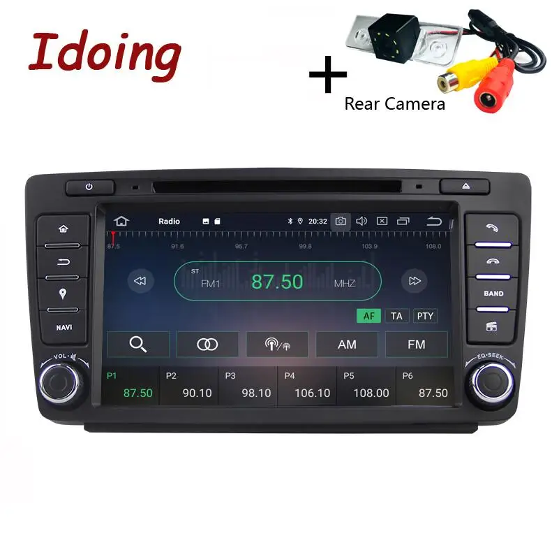 Standard with Camera Idoing Android 9,0 4G+ 64G Восьмиядерный 2 din DVD для Skoda Octavia 2 A5 2008-2013 автомобильный Радио Мультимедиа Видео плеер навигация gps - Цвет: Standard with Camera