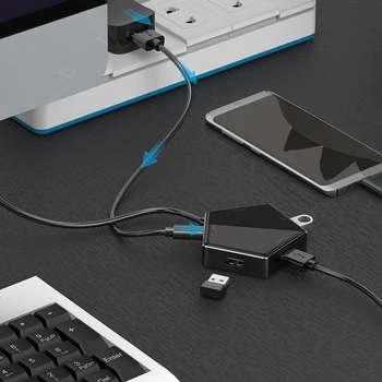 

Classic USB Hub Durable Practical Multi-functional 5Gbps High Speed Multi USB 3.0 Expander 4 Port Computer Splitter