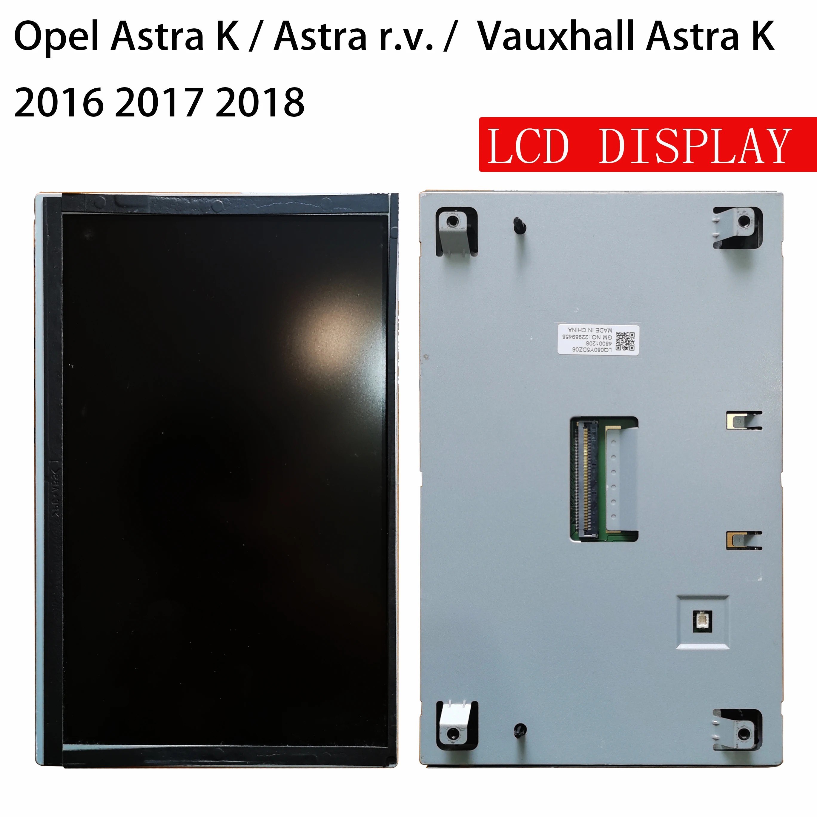 8inch Lcd Display Opel Astra K / Astra R.v. / Vauxhall Astra K 2016