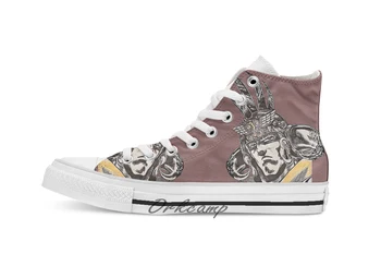 

Raul Custom Casual High Top lace-up Canvas shoes sneakers Drop shipping