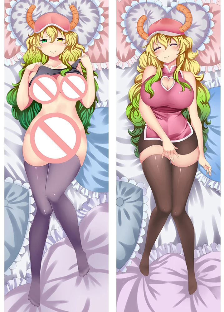 Аниме Kobayashi-san Chi no Maid Dragon Dakimakura, чехол с персонажами Tohru& Kanna Kamui, чехол Lucoa Hugs, чехол для подушки - Цвет: S9
