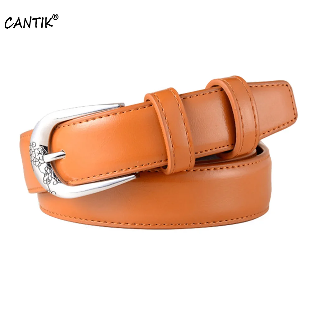 

CANTIK модного дизайна с цветочным рисунком; С пряжками; Женские обуви наивысшего качества из натуральной кожи ремни одежда декоративные аксессуары 2,8 см FCA077