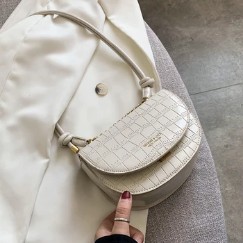 

Channel Woman Saddle Bag Casual Female Handbag Purse 2020 Stone Pattern Crossbody Bag Fashion Sexy Casual Shoulder Messeger Bags