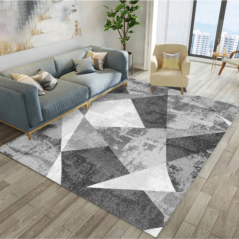 

Nordic Style Geometric Carpet Large Bedroom Rugs Non-slip Carpets For Living Room Super Soft Sofa Coffee Table Mat Carpets Rug