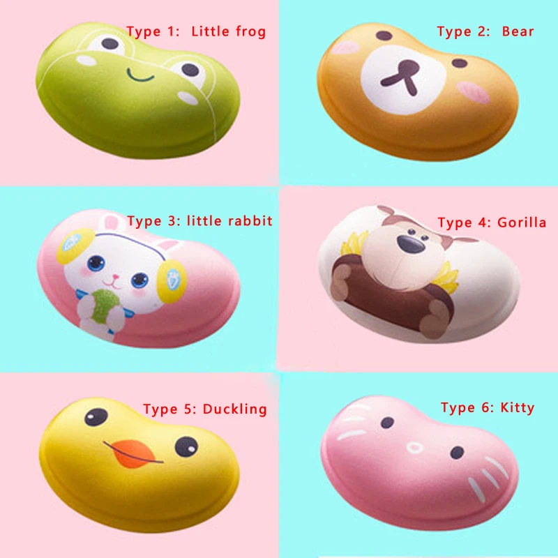 

Cute Mouse Pad Wrist Pad For Desktop Computer Notebook