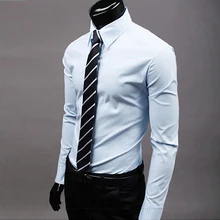 17 цветов, новинка, высококачественные товары, хлопок, Топ-класс, чистый цвет, деловая Мужская рубашка с длинным рукавом/тонкие мужские модные повседневные рубашки