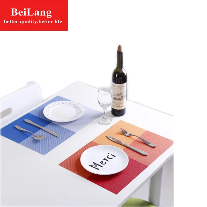 BeiLang Современный ПВХ безвредный ПВХ для окружающей среды placemate нескользящий коврик для стола